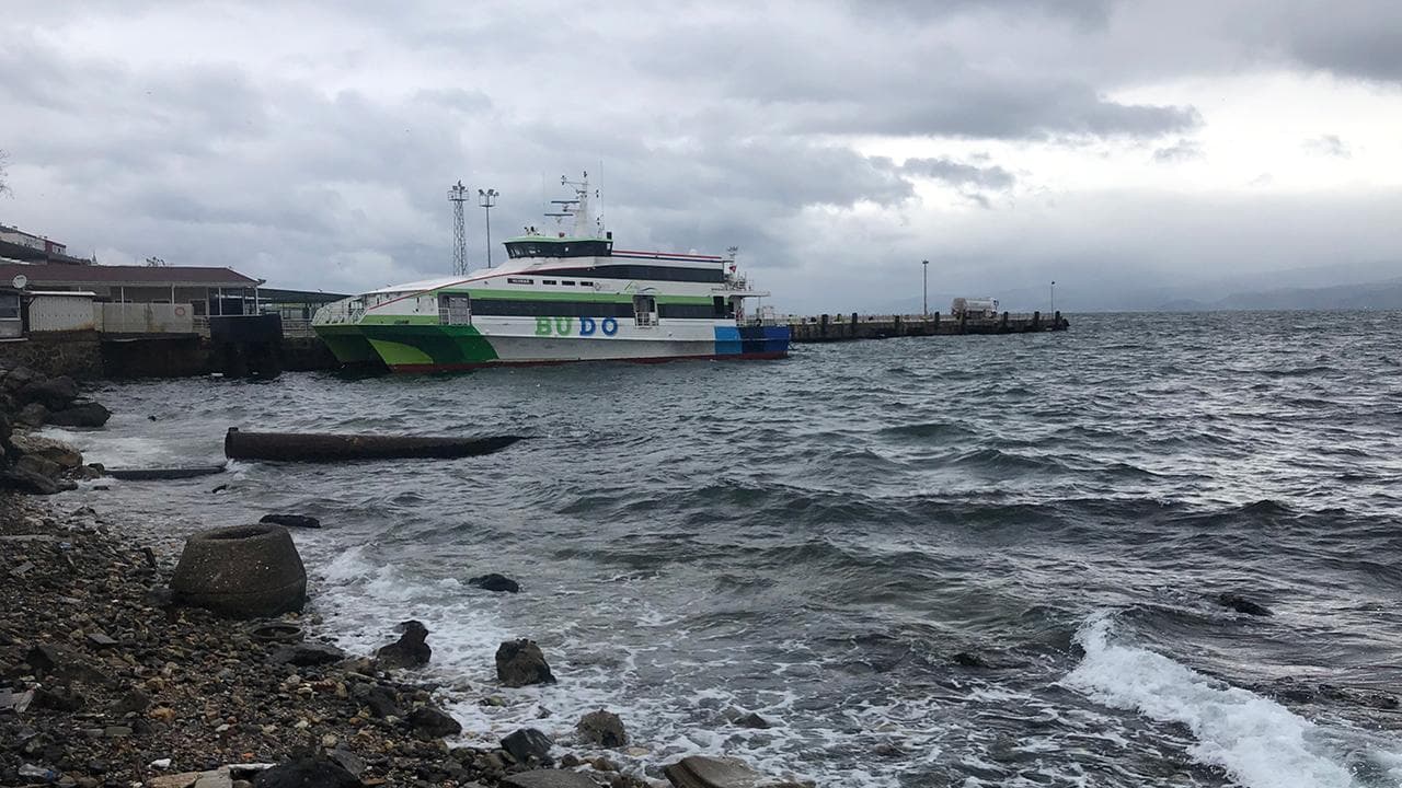 Cancelan los viajes del ferry BUDO entre Estambul y Bursa por condiciones meteorológicas